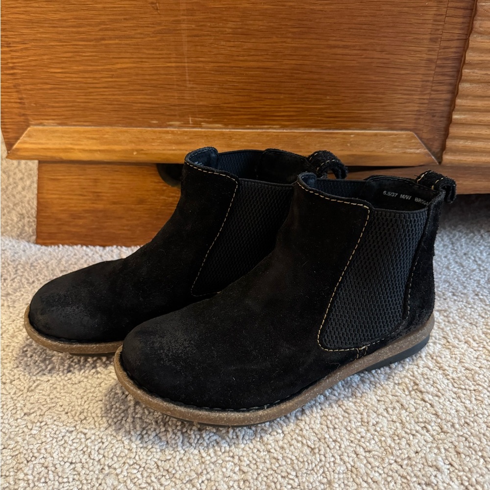 Born Black Suede Ankle Booties